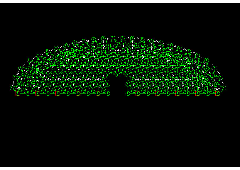 开封锡林浩特91跨，1000米长干煤棚网架设计