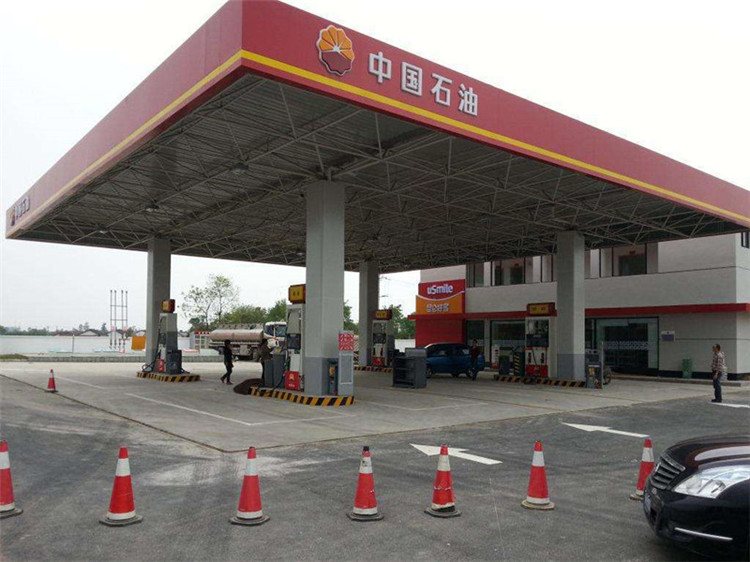 开封加油站钢结构网架案例20